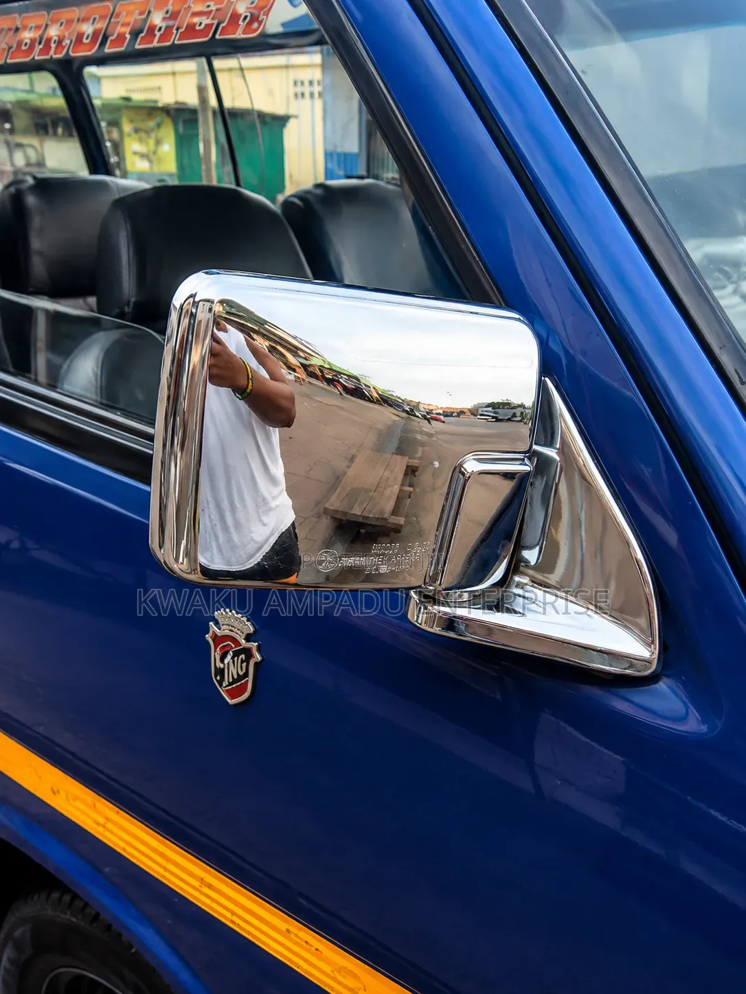 Chrome Side Mirror - Cecilia Mirror