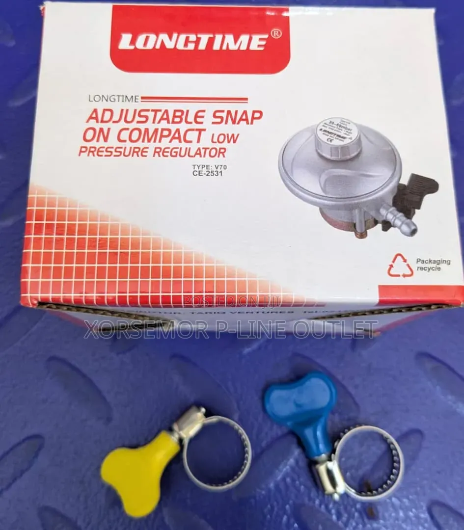 LPD Gas Cylinder Regulator With 2 Pipe Clips