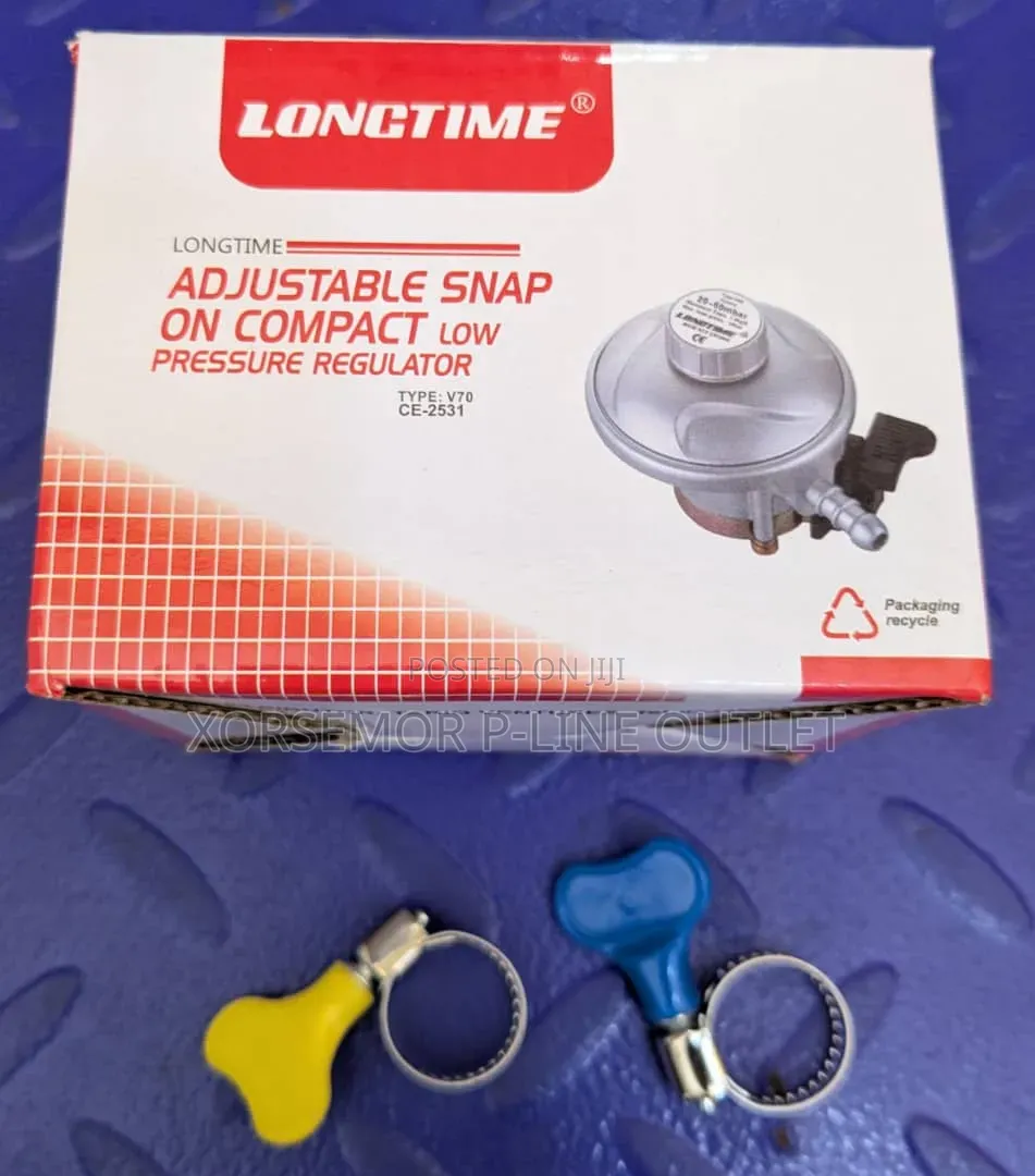 LPD Gas Cylinder Regulator With 2 Pipe Clips