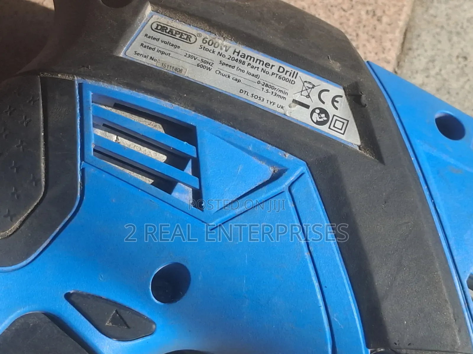 Draper 500W Corded Hammer Drill PT500HD / 83583