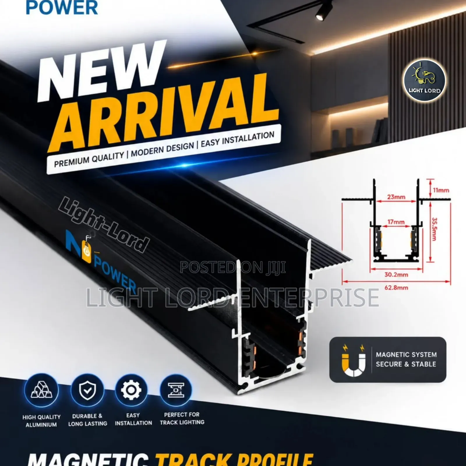 Clean & Clear Magnetic Track Var 3meters