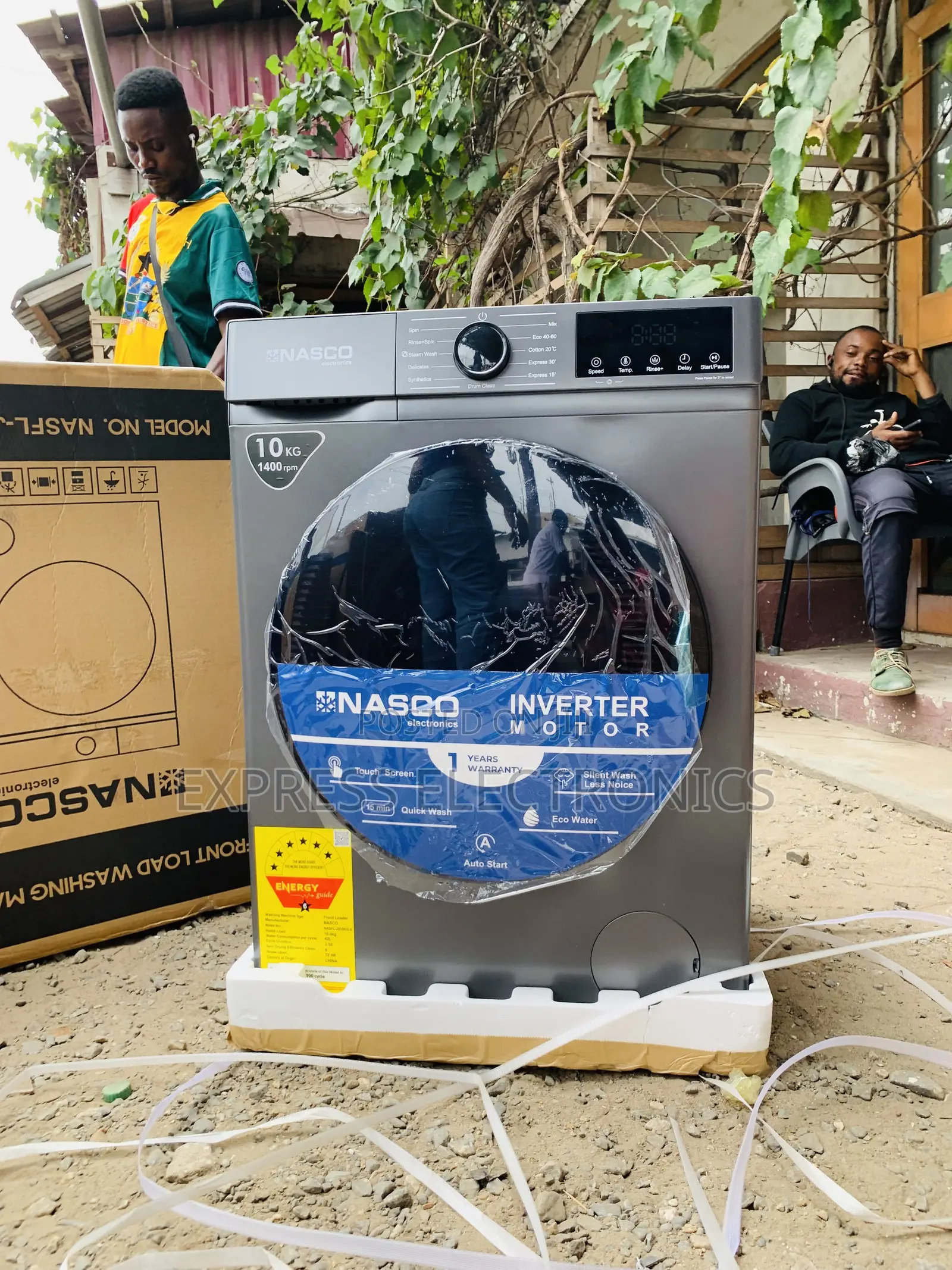 Ultra Modern Nasco 10KG Front Load Washing Machine (NASFL-JS10KG-S)
