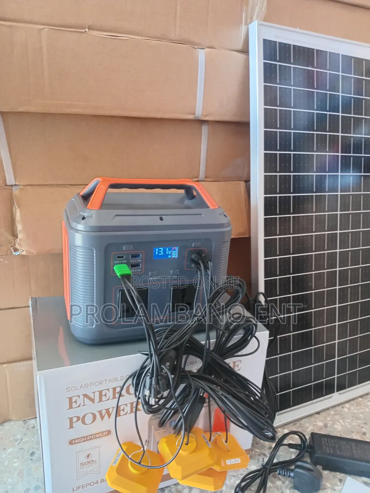 300w Multi Function Portable Power Station & Solar Panel