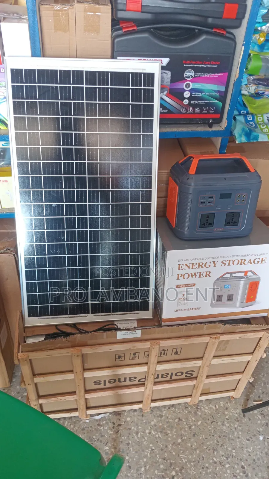 300w Multi Function Portable Power Station & Solar Panel