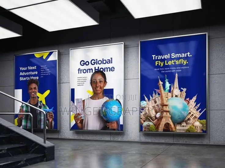 Billboard and Shop Design , Printing With Fixing