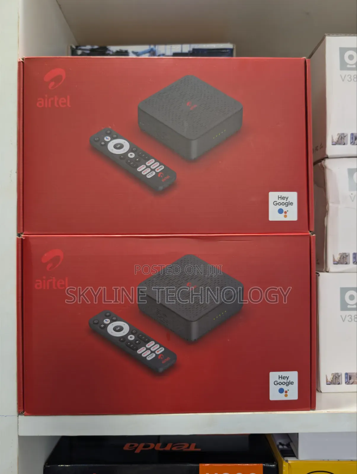 Airtel Universal 4G Router and 4K Android TV Box.