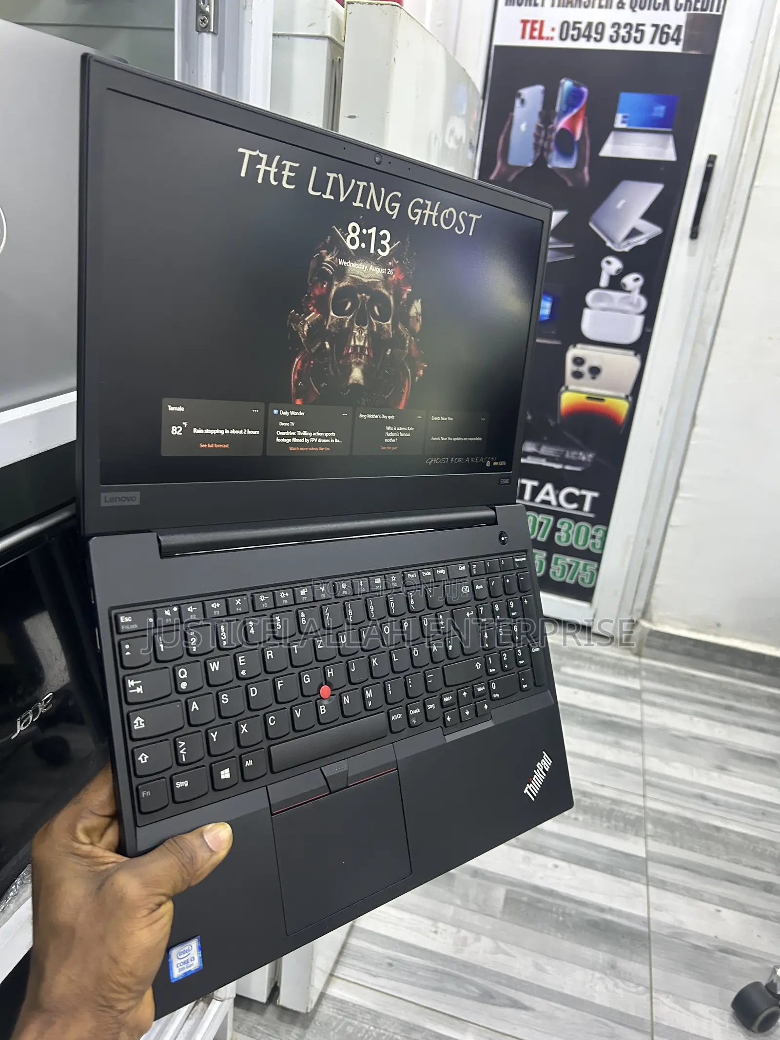 Laptop Lenovo ThinkPad E580 8GB Intel Core i3 SSD 256GB