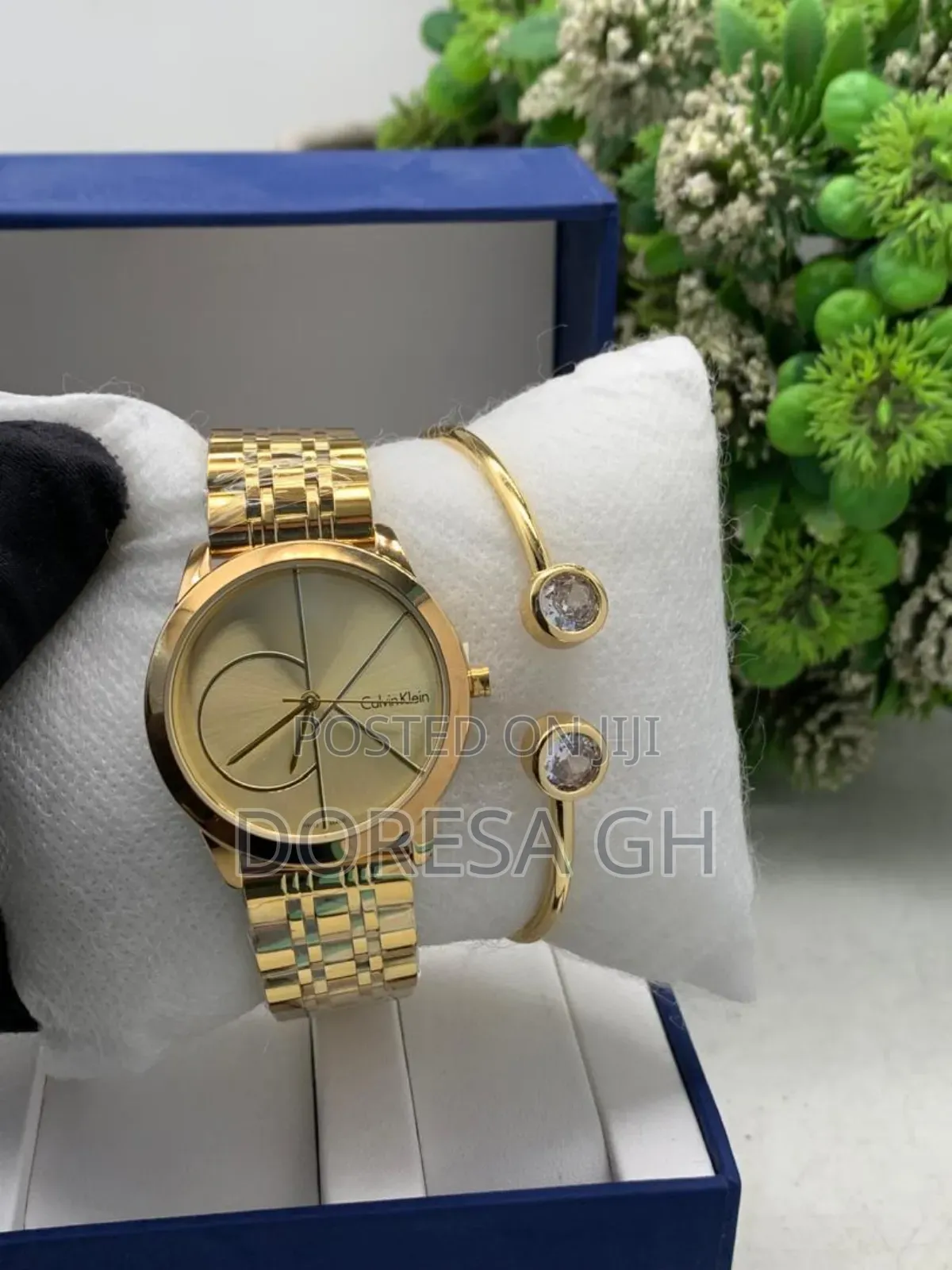 Calvin Klein Watch and Bangle Set – Gift Set for Women