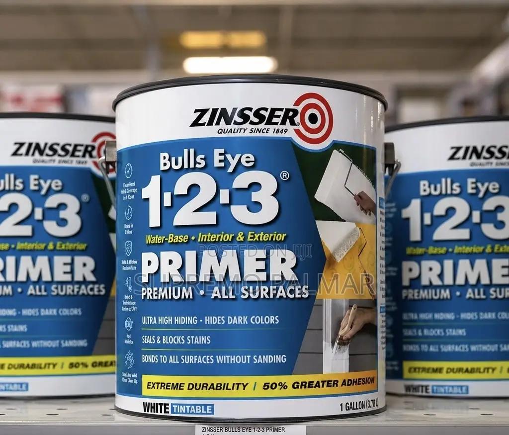 Zinsser Bulls Eye 1-2-3 Water-Based Primer 1 Gallon 3.78L