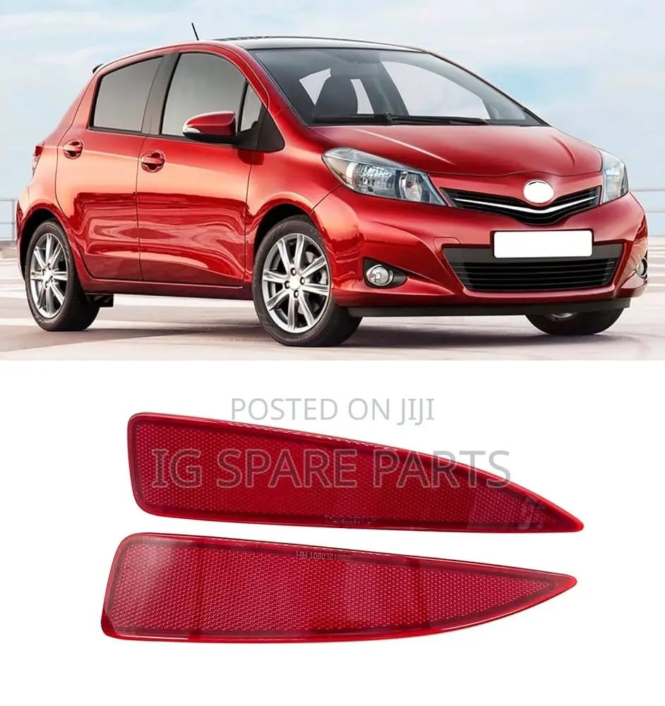 Toyota Yaris 2012-2014 Rear Bumper Reflector Light Pair