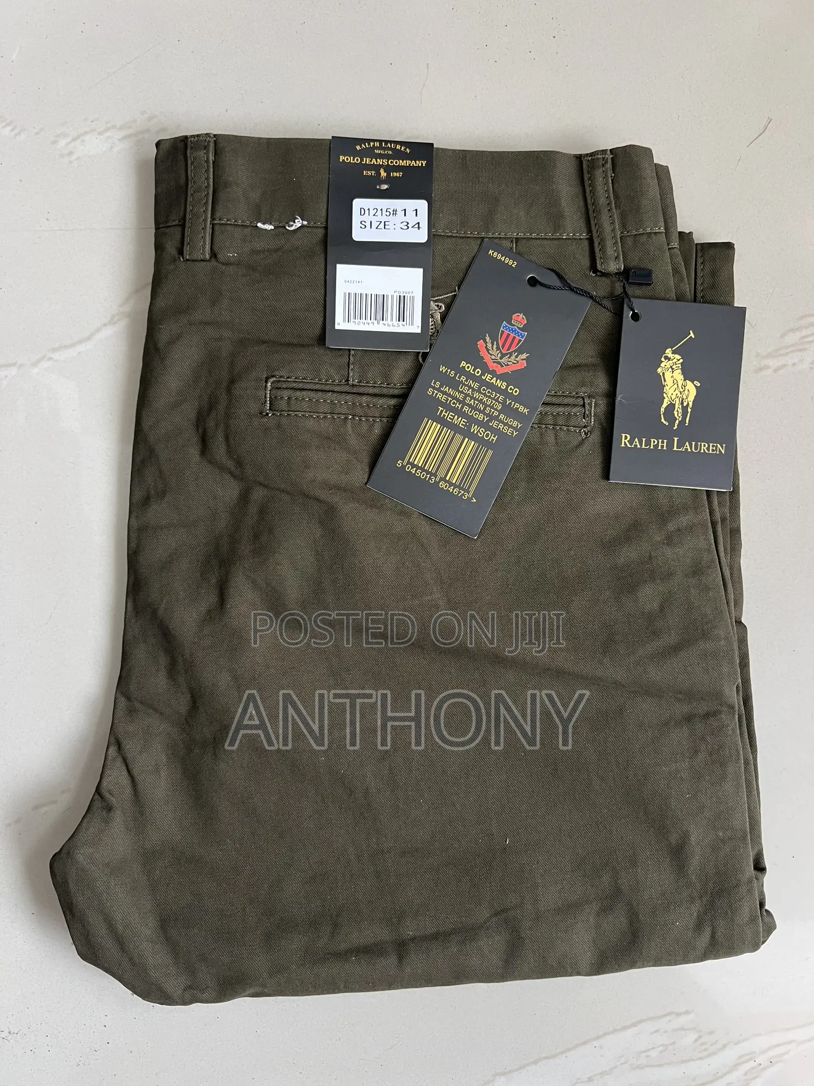 Quality Men Khaki Trousers