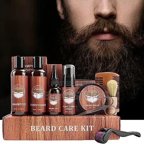 9Pcs Beard Care Kit – Complete Grooming Set