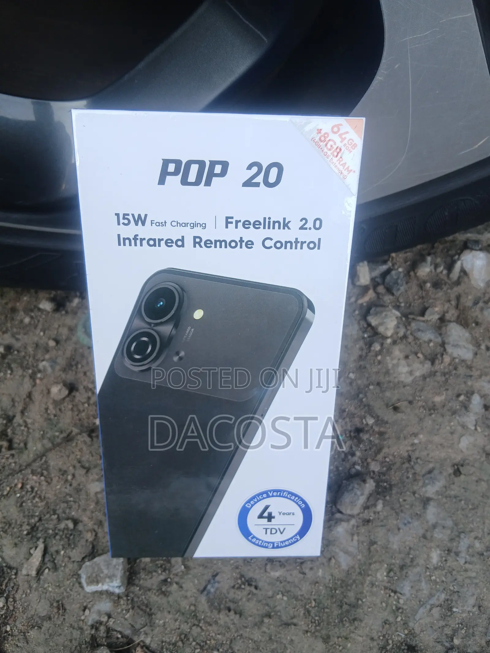 New Tecno Pop 20 64 GB Black