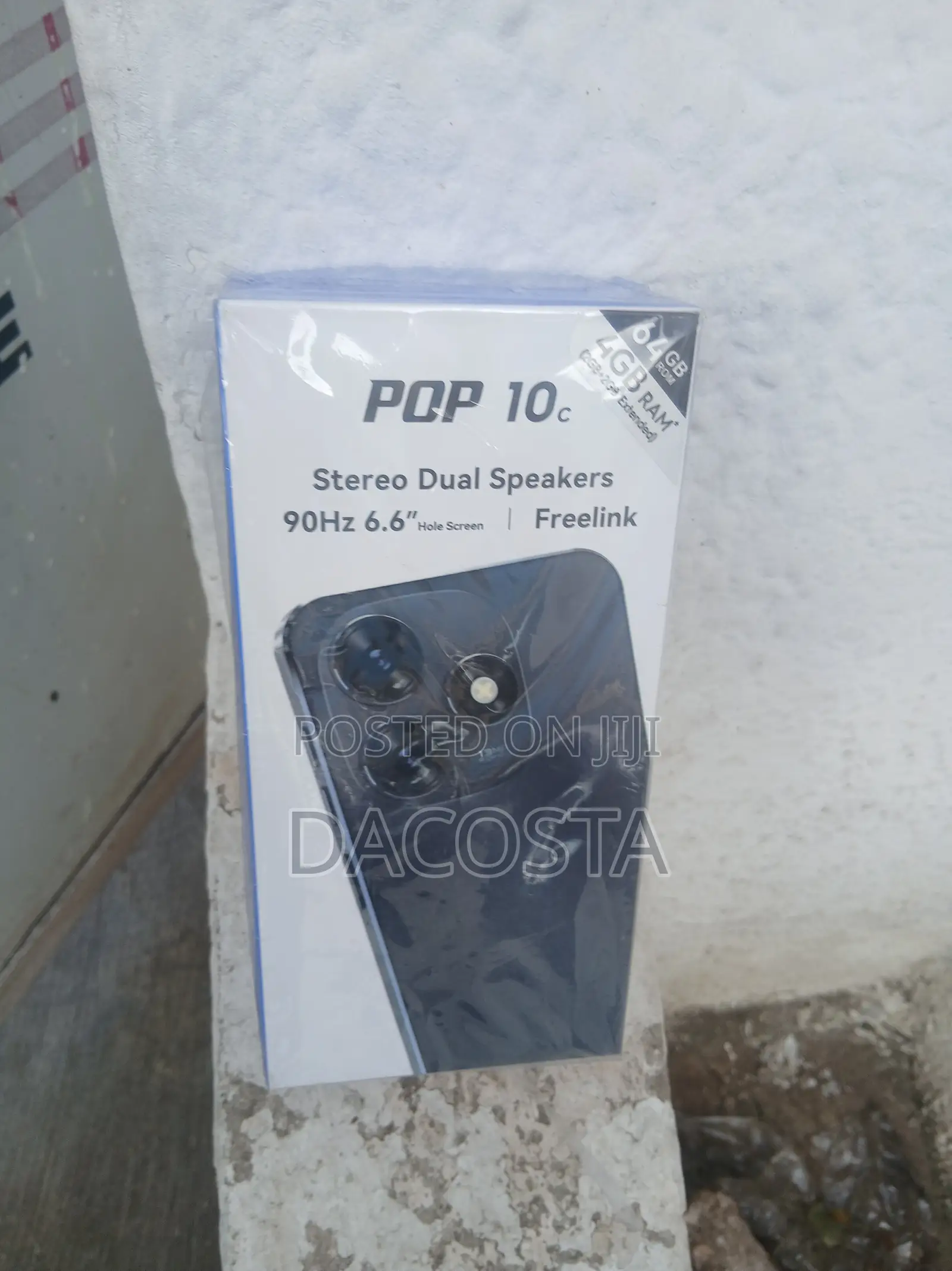 New Tecno Pop 10C 64 GB Black