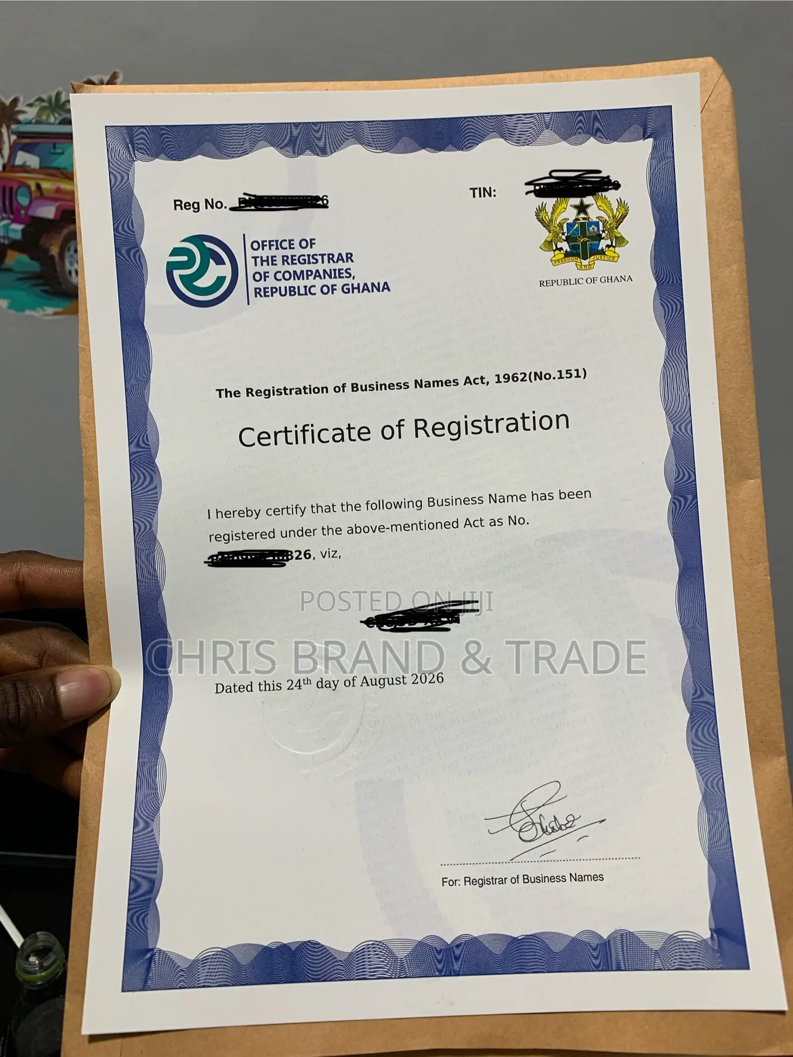 Business Certificate