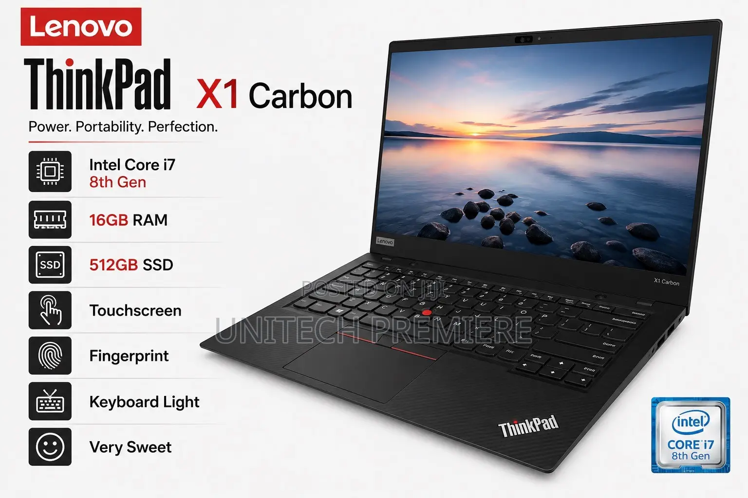 Laptop Lenovo ThinkPad X1 Carbon 16GB Intel Core i7 SSD 512GB