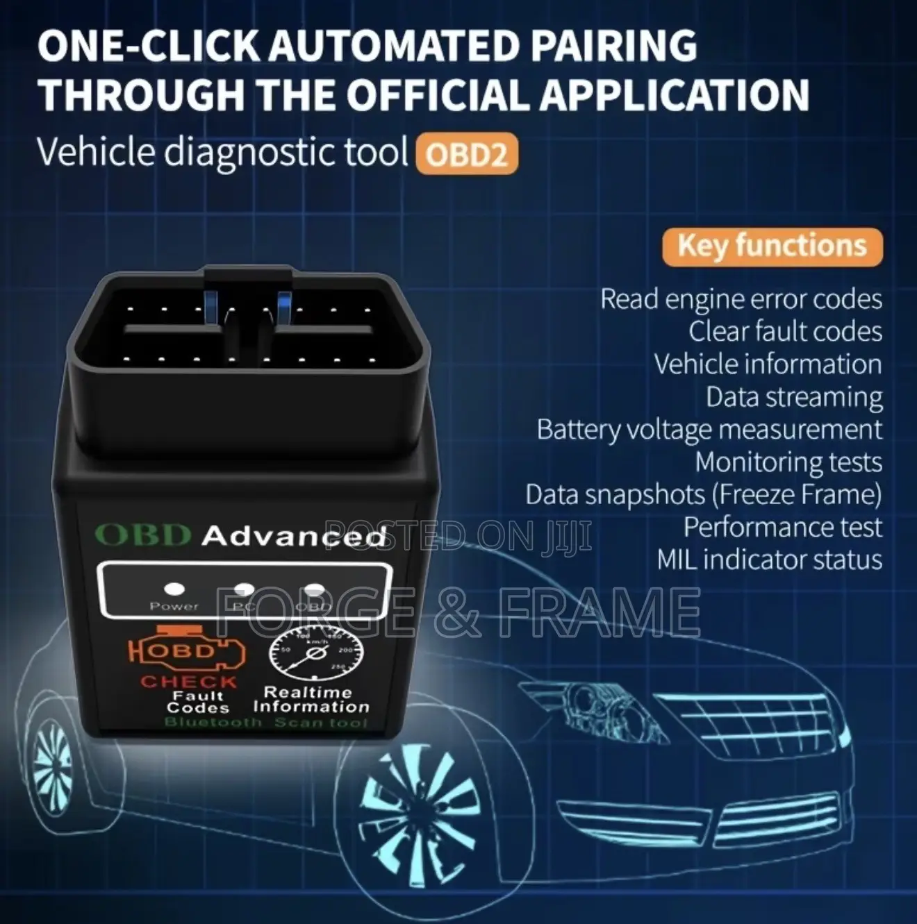 OBD2 Bluetooth Auto Code Erase Scanner