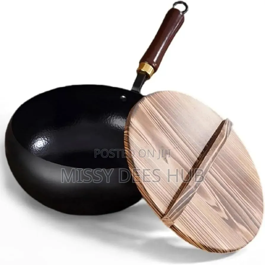24cm Potbelly Pot With Wooden Cover