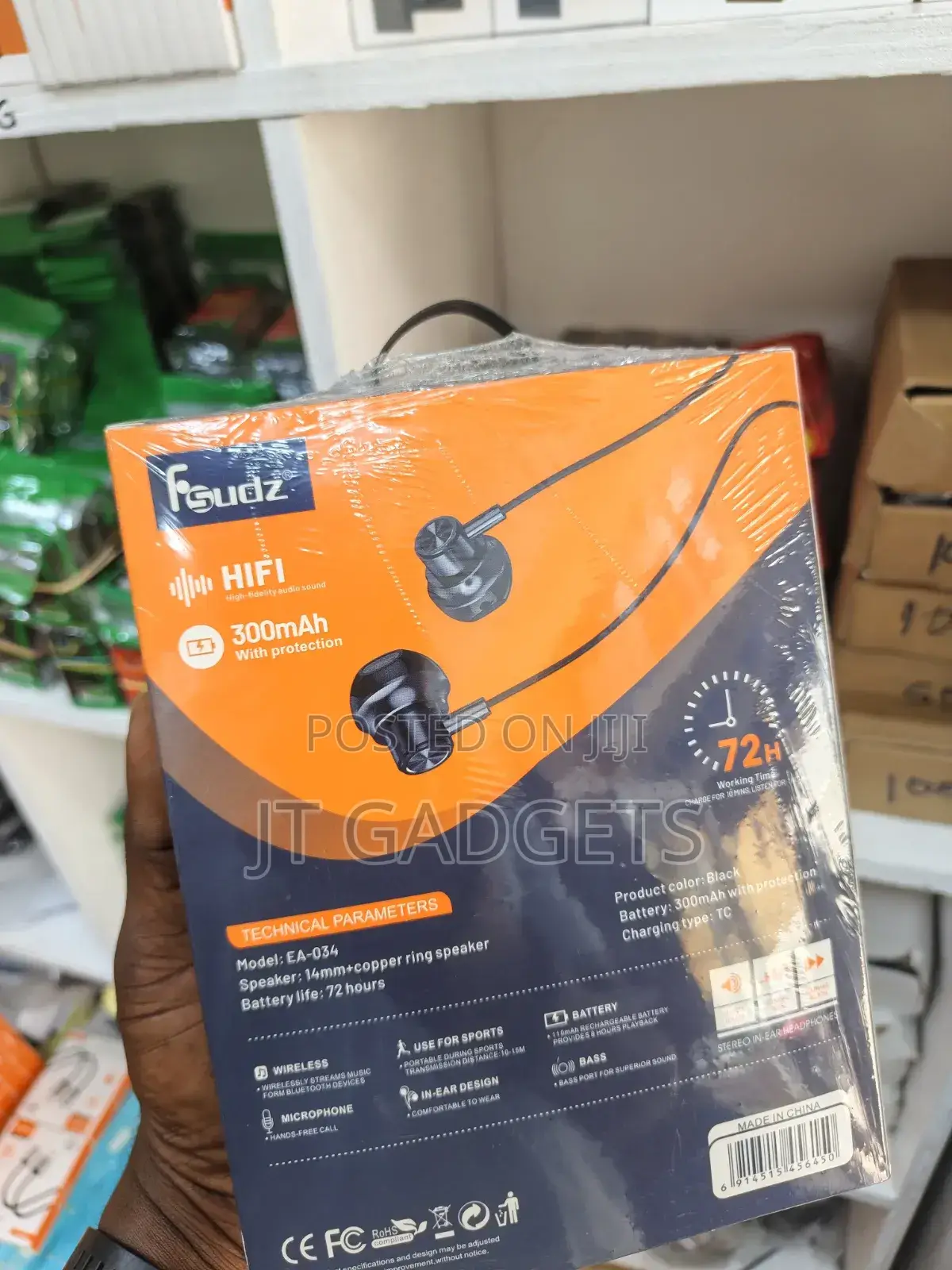 Fsudz Ea-034 Wireless Neckband Headphones