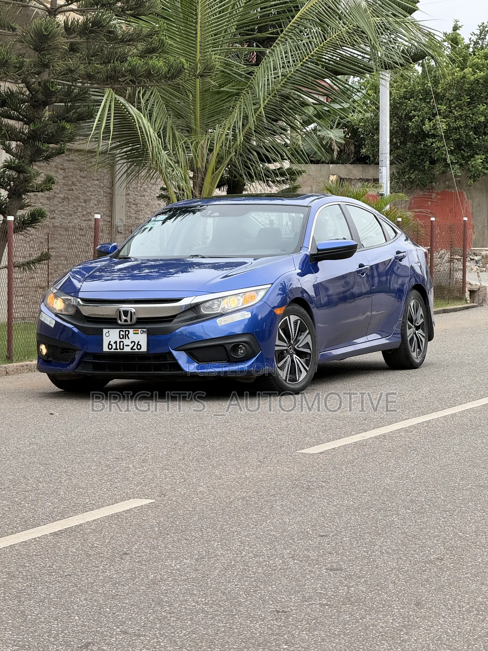 Honda Civic EX Sedan 2018 Blue