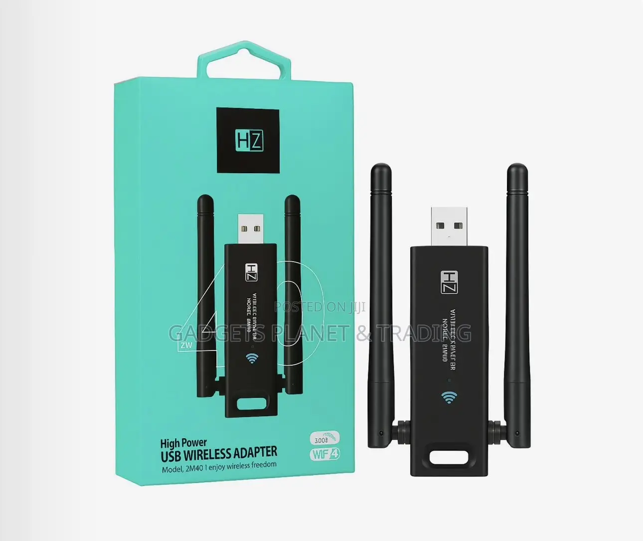 Heatz High Power USB WiFi 4 Wireless Dongle Adapter 300mbps - ZW40