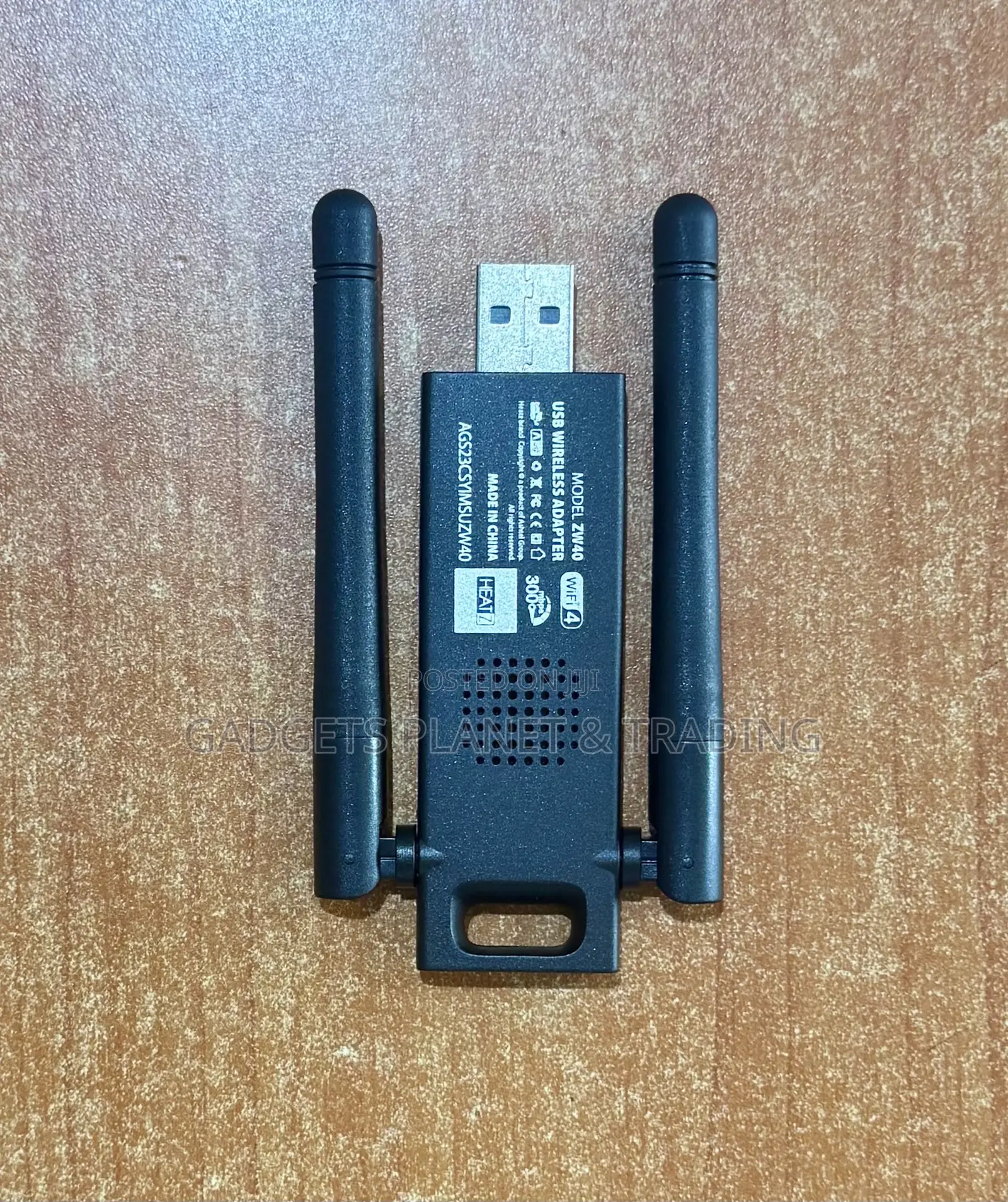 Heatz High Power USB WiFi 4 Wireless Dongle Adapter 300mbps - ZW40