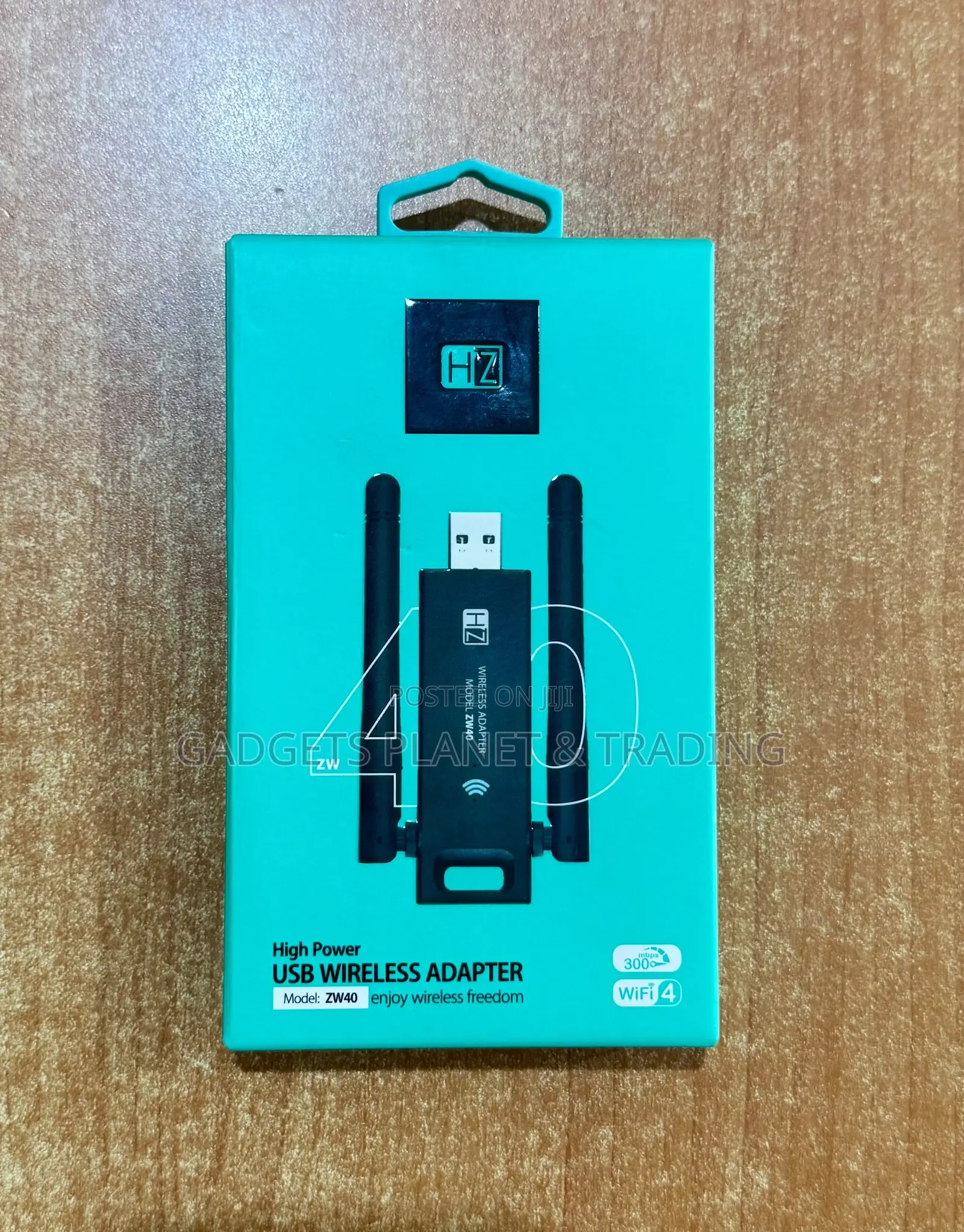 Heatz High Power USB WiFi 4 Wireless Dongle Adapter 300mbps - ZW40