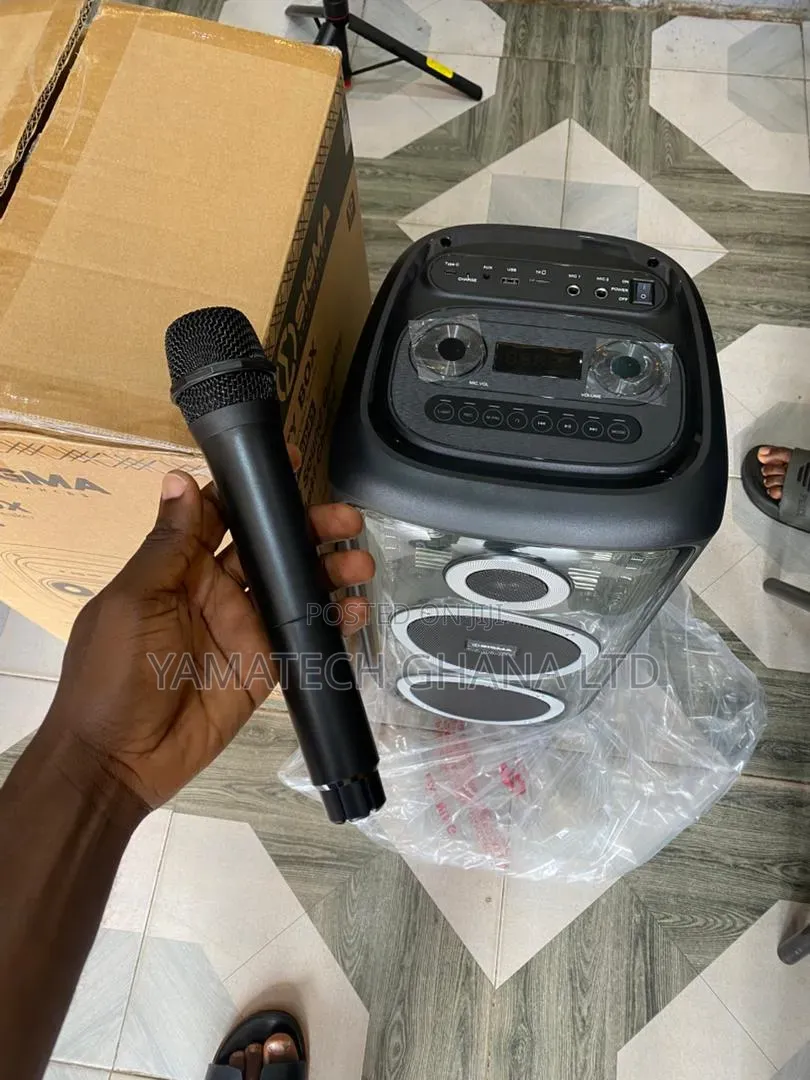 Sigma Super Quality Sound Party Rechargeable  Speaker With Microphone