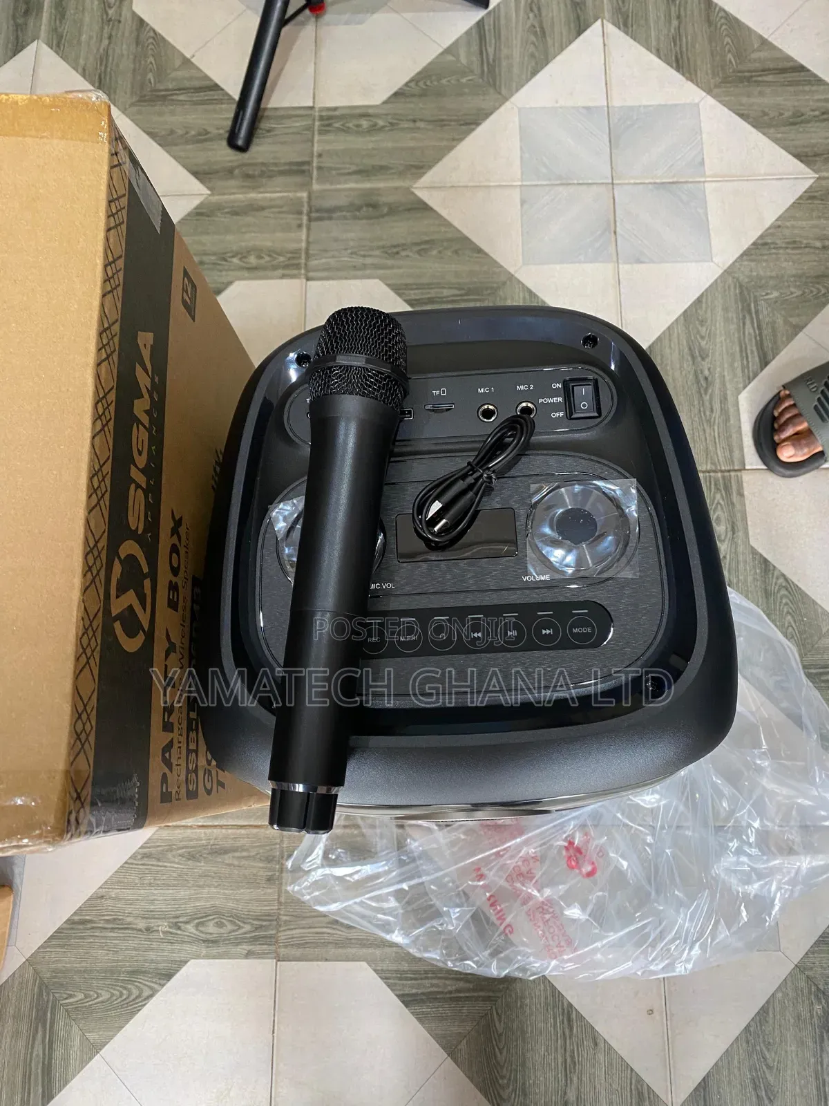 Sigma Super Quality Sound Party Rechargeable  Speaker With Microphone