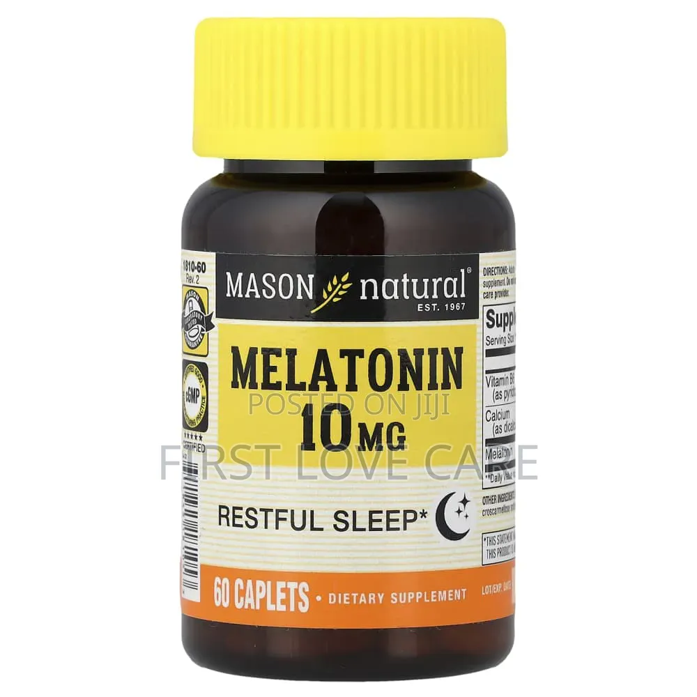 Mason Natural Melatonin 10mg  , 60 Caplet
