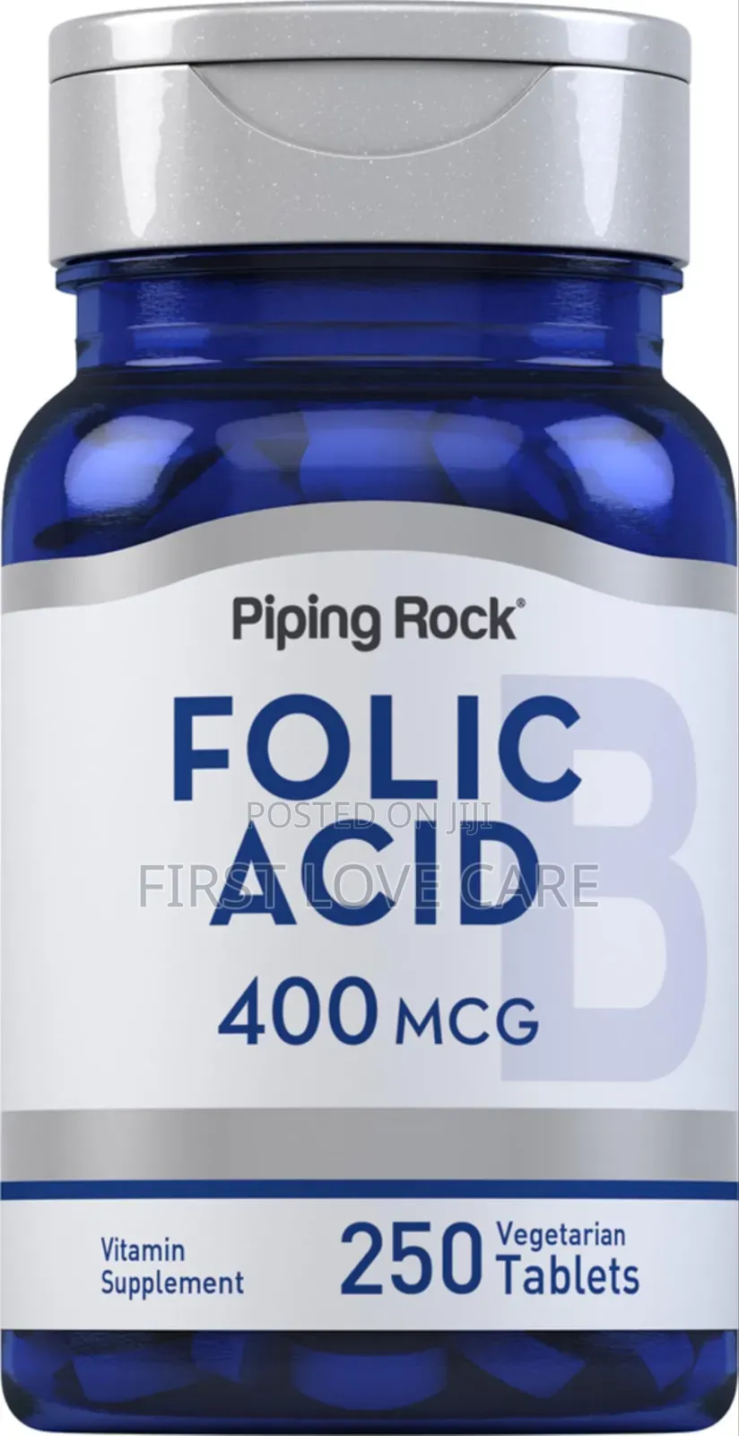 Piping Rock Folic Acid | 400mcg | 250 Vegetarian Tablets