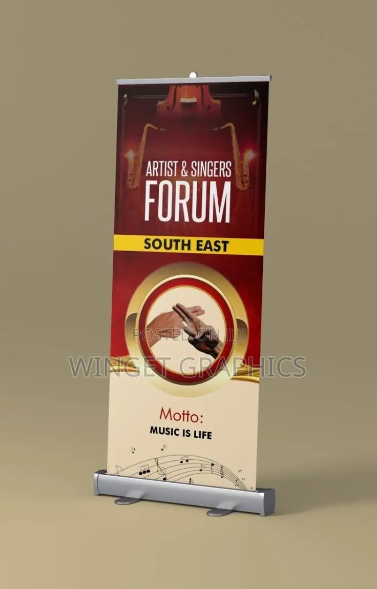 Roll-Up Banner With Stand