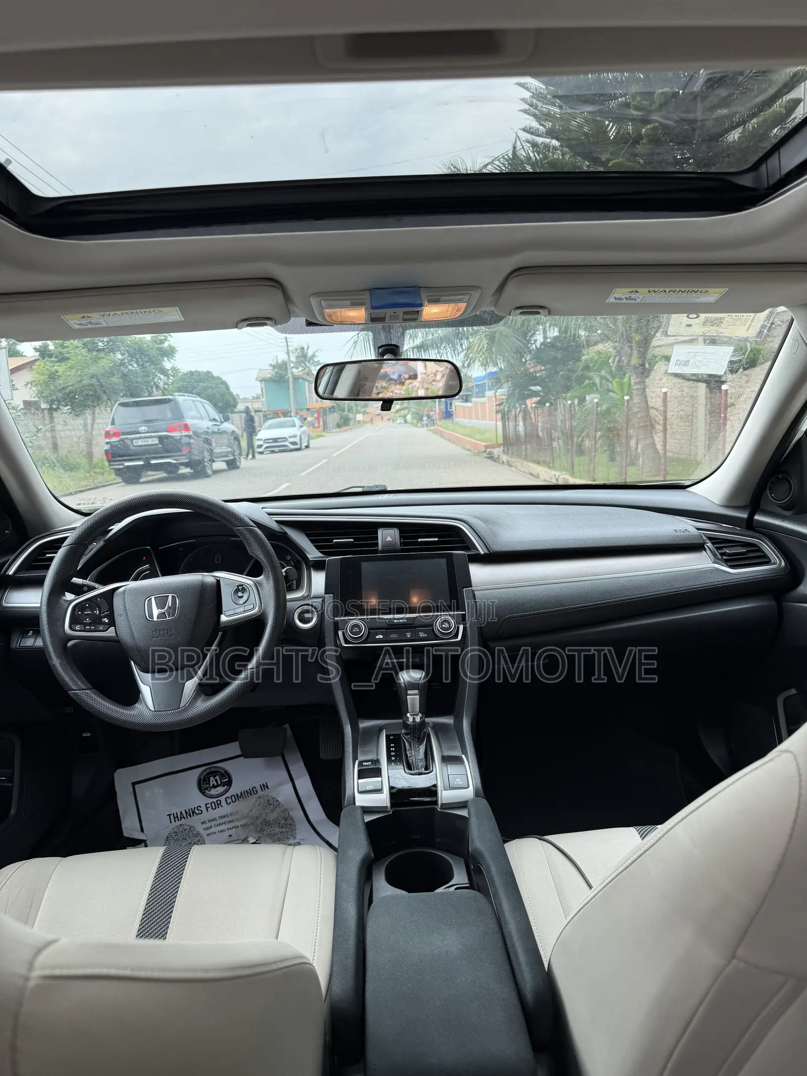 Honda Civic EX 4dr Sedan (2.0L 4cyl) 2017 White