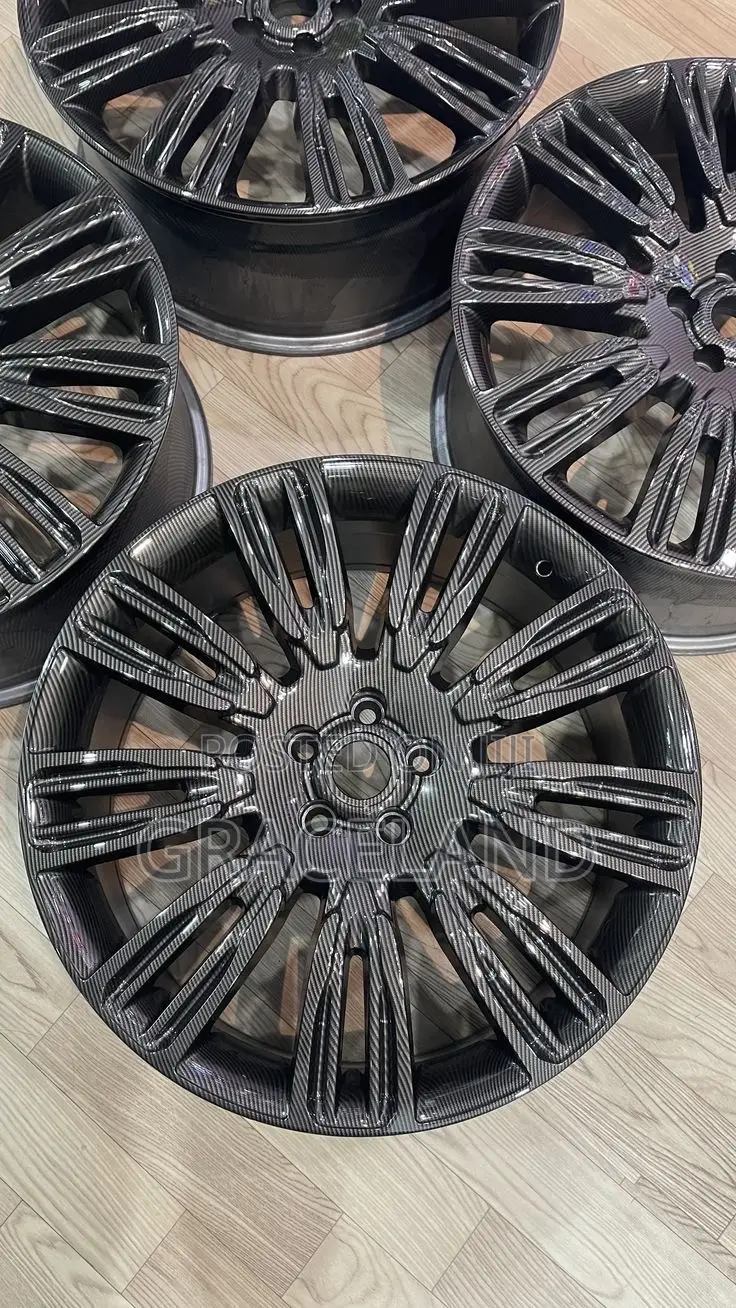This Is Original Black Mat Alloy Rims Range Rover Sports_Velar 22 Inch