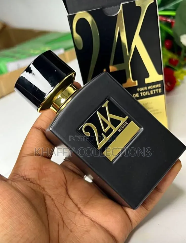 24k HOMME EDP 100ml - Luxury Perfume for Men Long Lasting Black  Gold