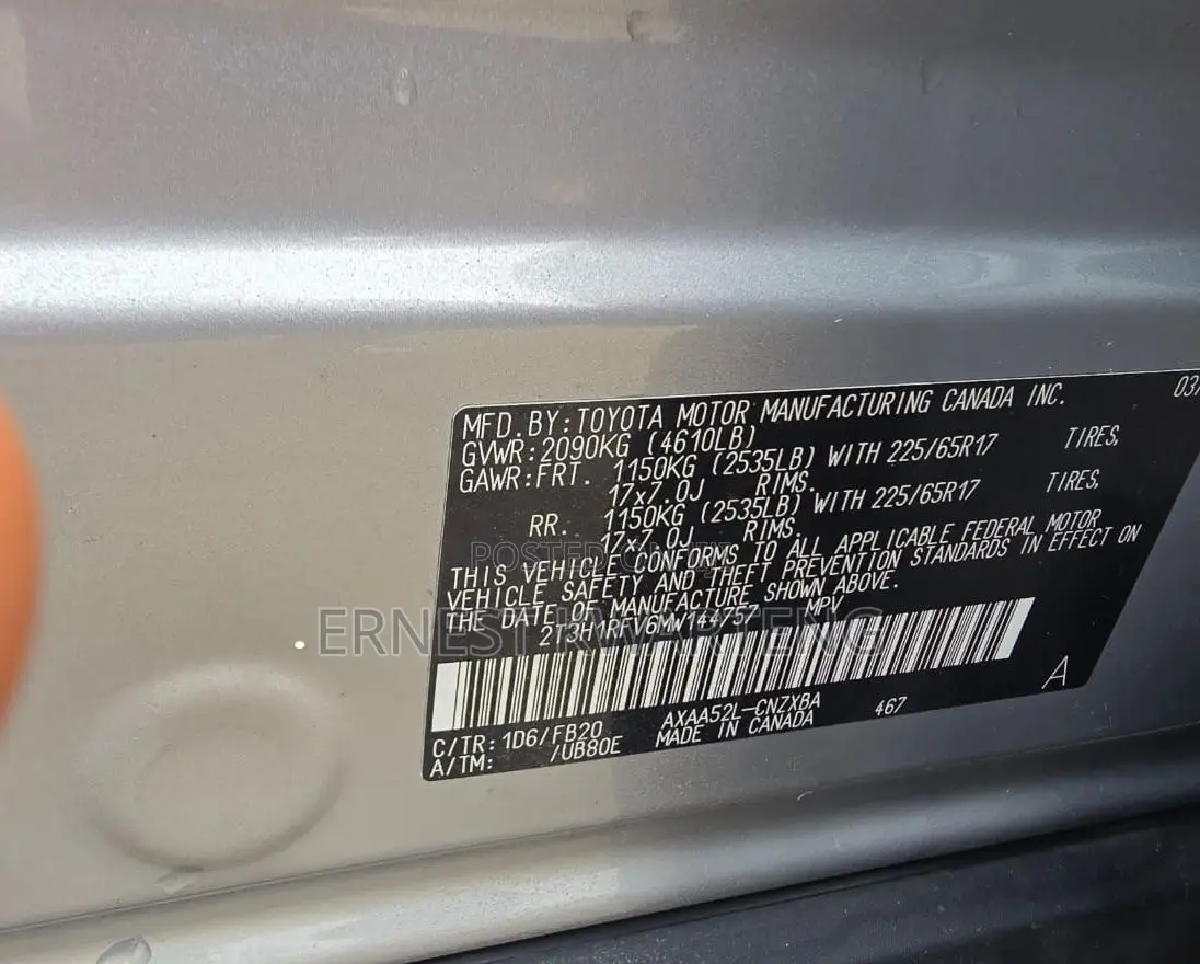 Toyota RAV4 2021 Gray