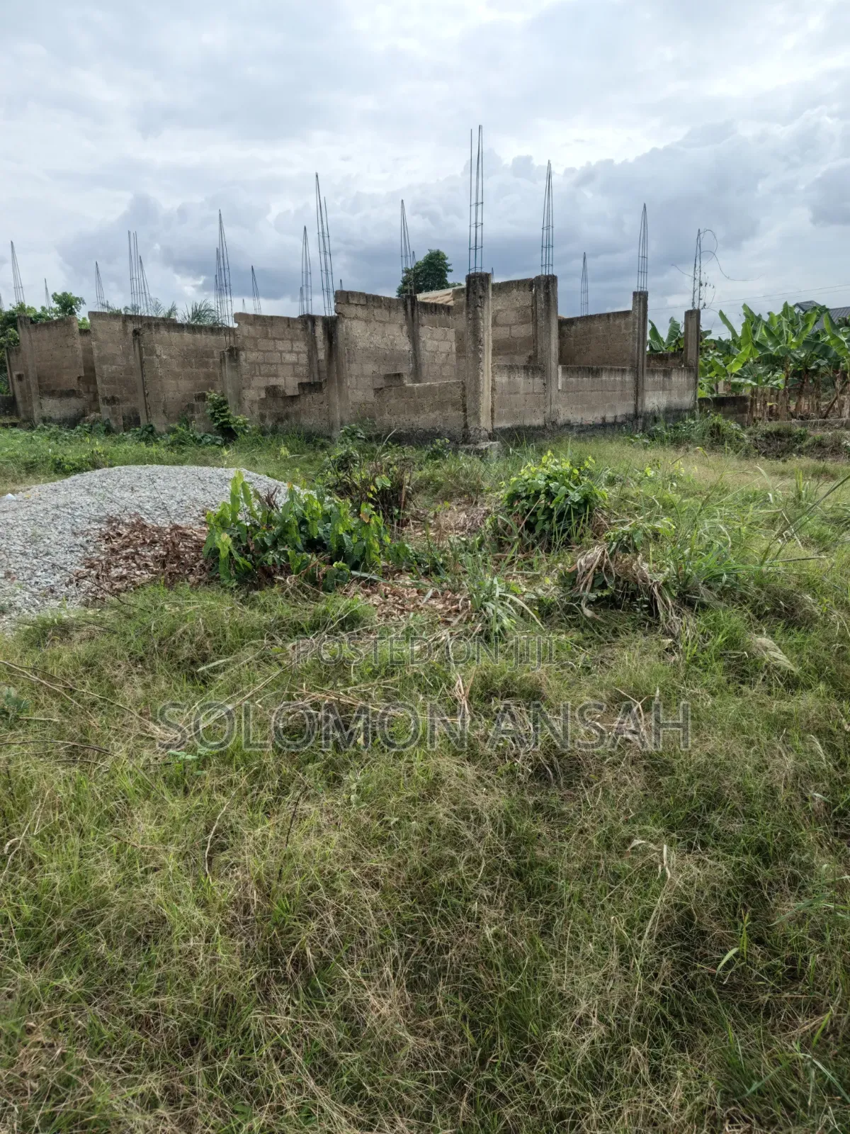 Two Plot With Proposed Guest House Structure for Sale at Abuontem