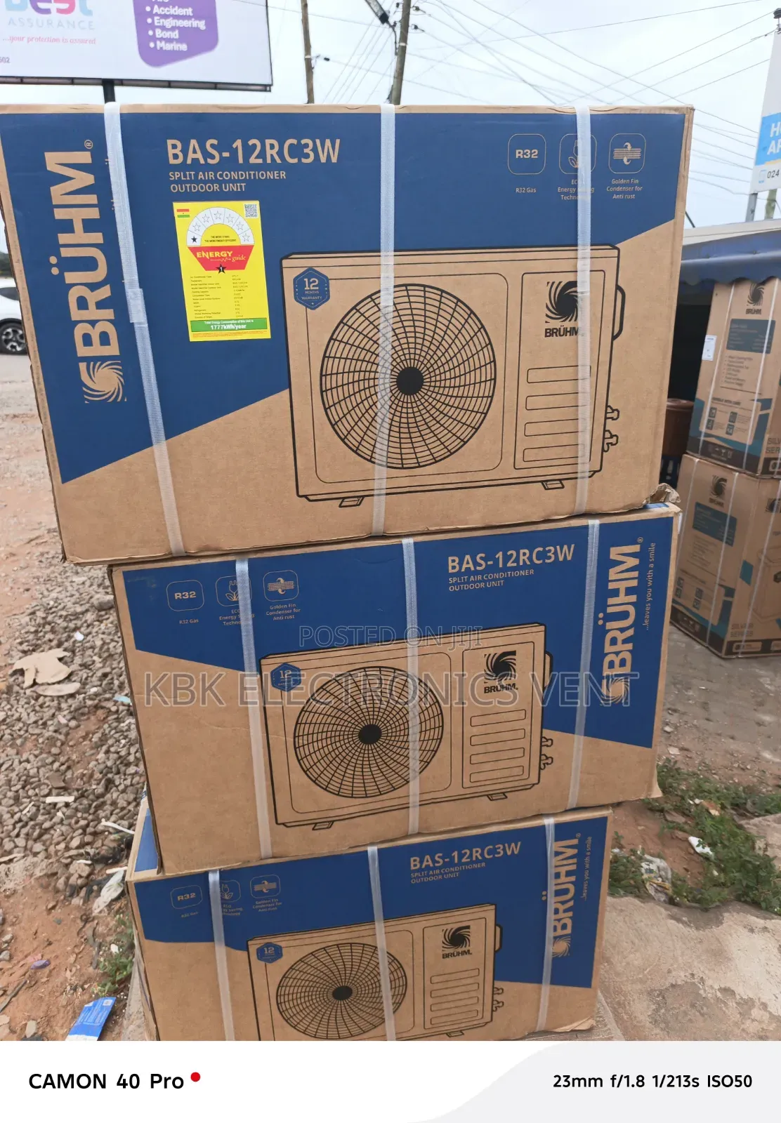 Bruhm 1.5HP R32 Gas Split Air Conditionair