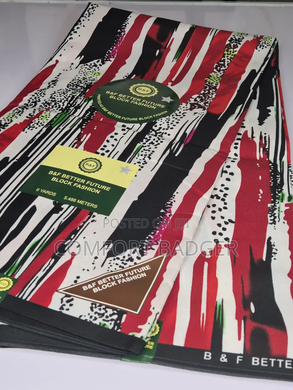 Brightly Coloured Small African Print
