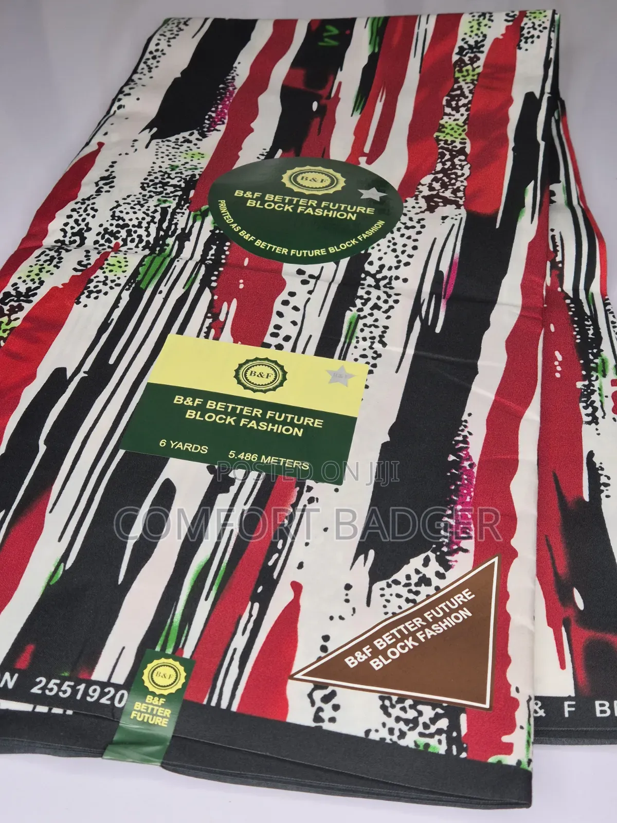 Brightly Coloured Small African Print