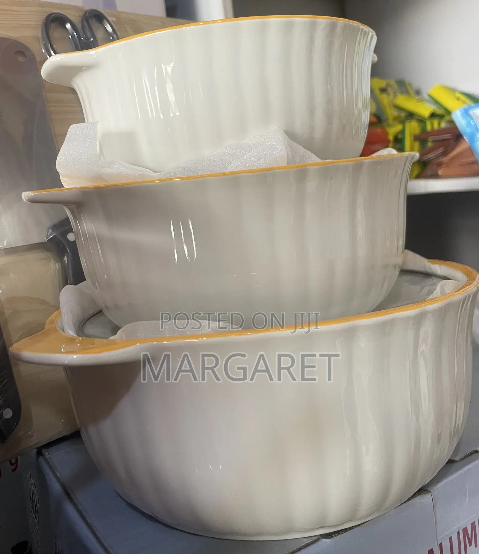 Ceramic Soup Pot 3set