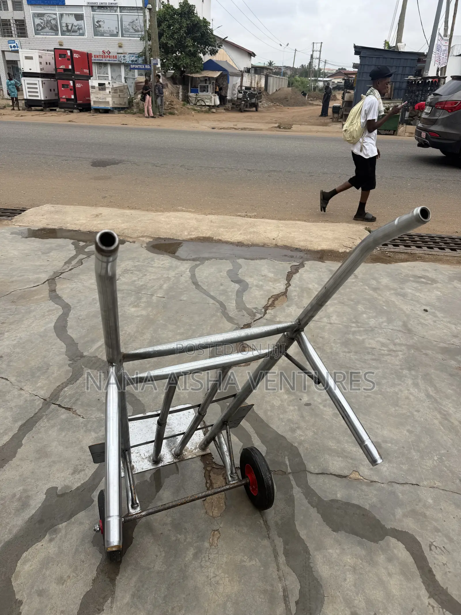 Silver Trolley Cart
