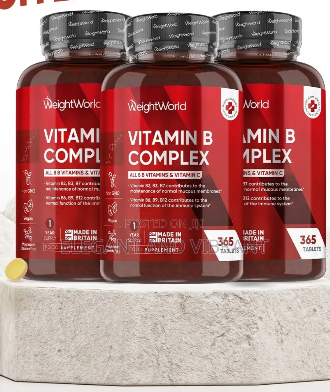 Vitamin B -Tablets - Vitamin B12, Biotin,VitaminB6,VitaminC,Vitamin B9