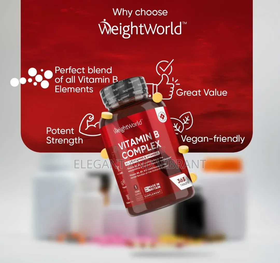 Vitamin B -Tablets - Vitamin B12, Biotin,VitaminB6,VitaminC,Vitamin B9