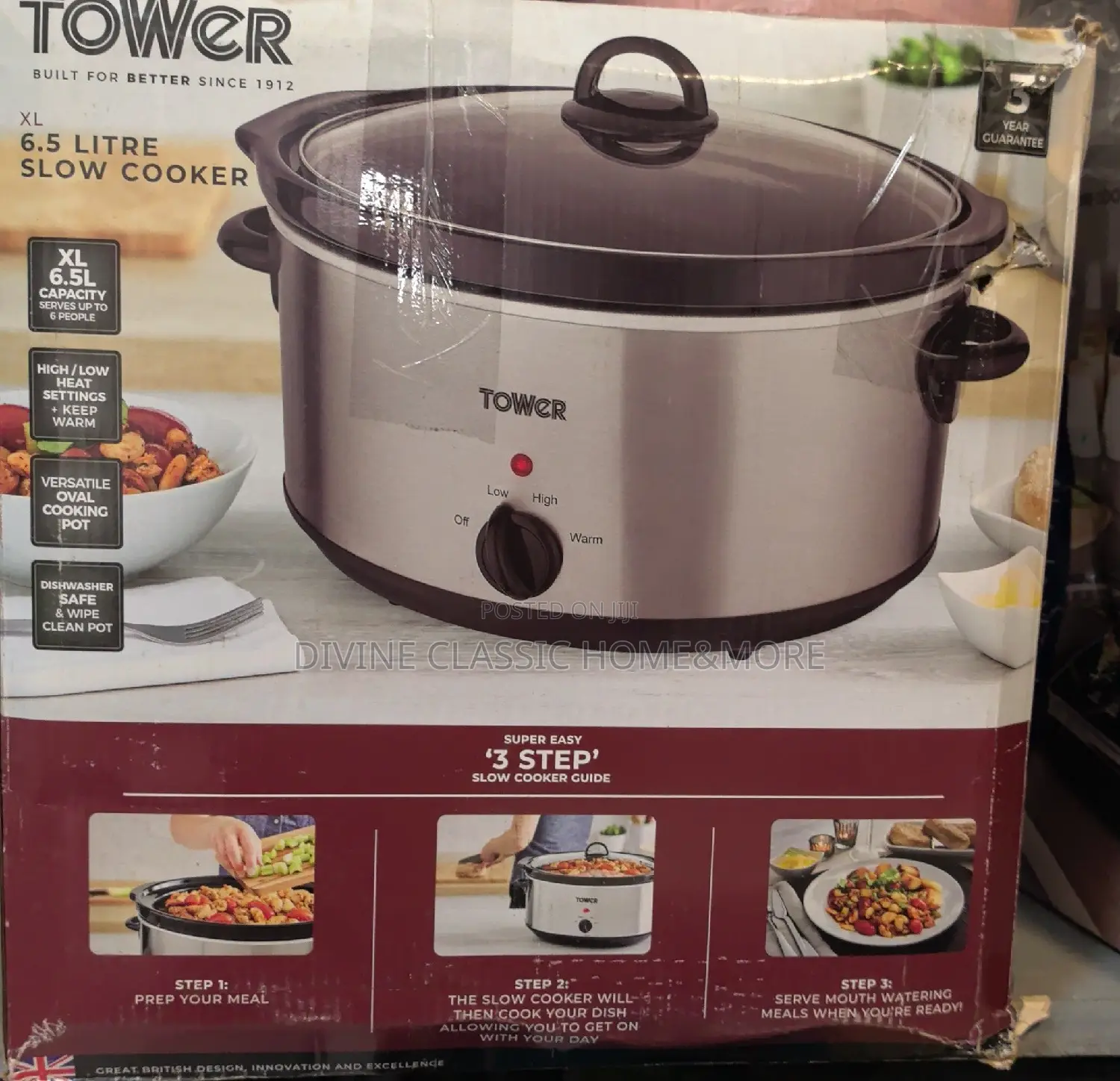 6.5lit Tower Slow Cooker