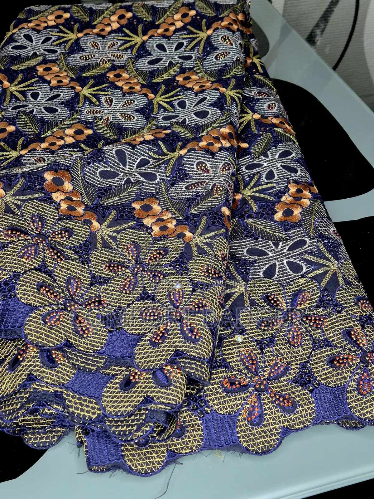 Exotic Luxury Embroidery Voile  Lace With Beautiful Edges
