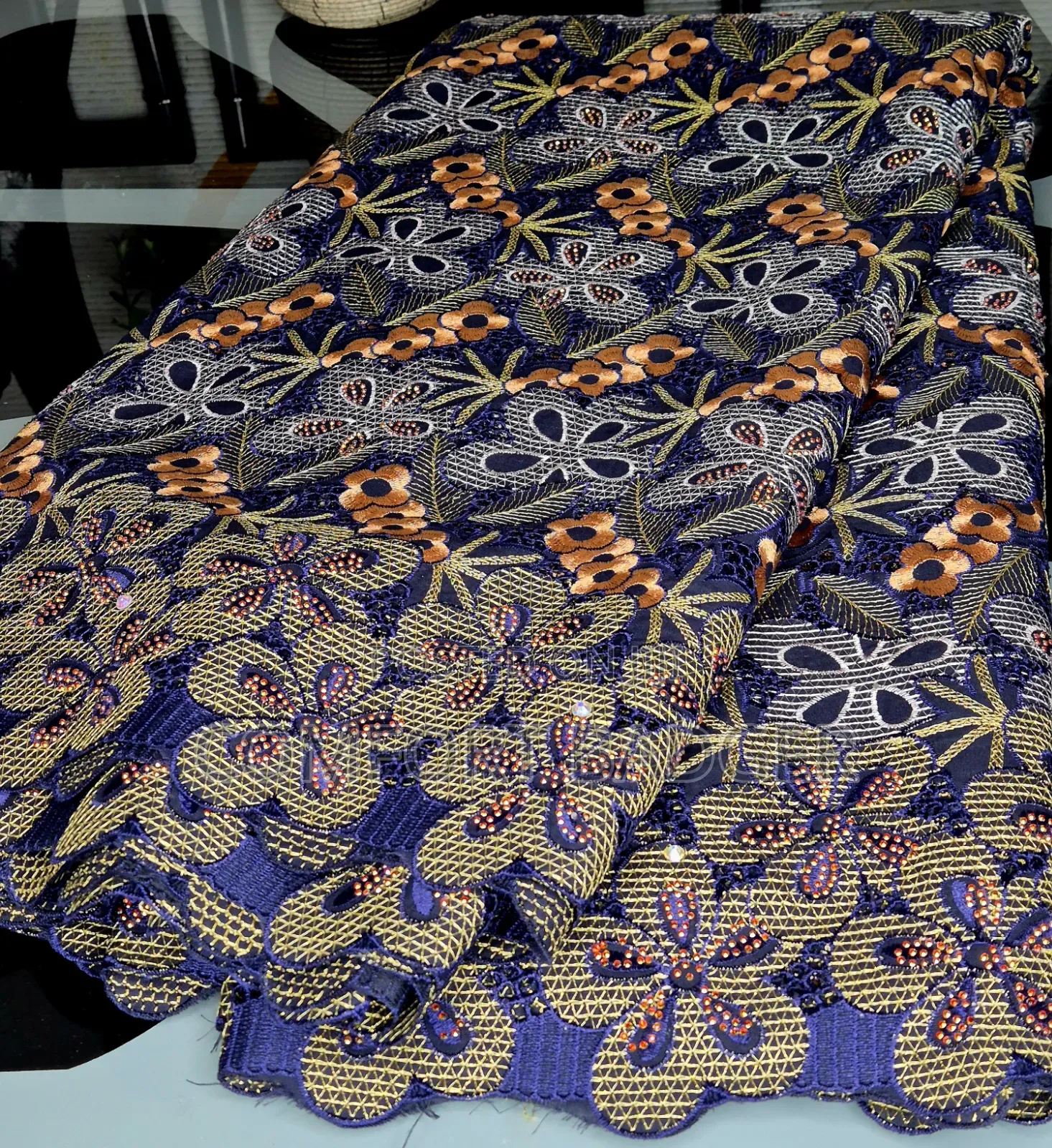 Exotic Luxury Embroidery Voile  Lace With Beautiful Edges