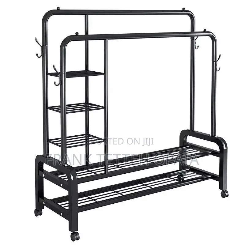 Rolling Garment Rack 3 Tiers Heavy Duty