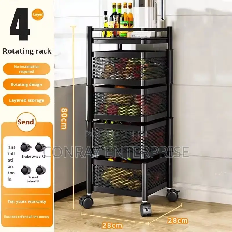 Rotary Vegetable Racks.