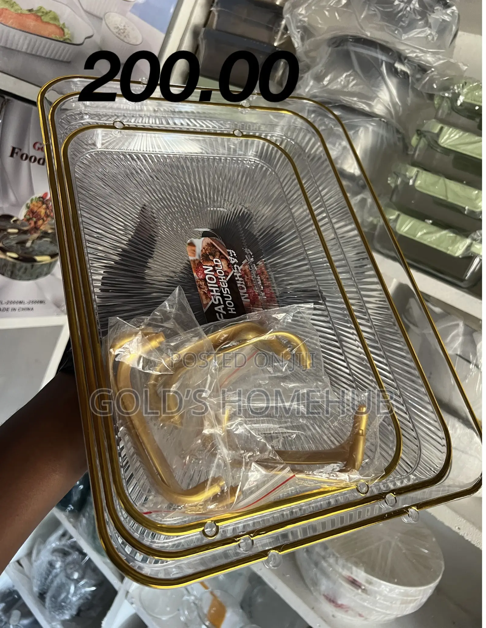 4 Pieces Rectangular Luxury Display Plate With Cover,fruit/Snack/Food